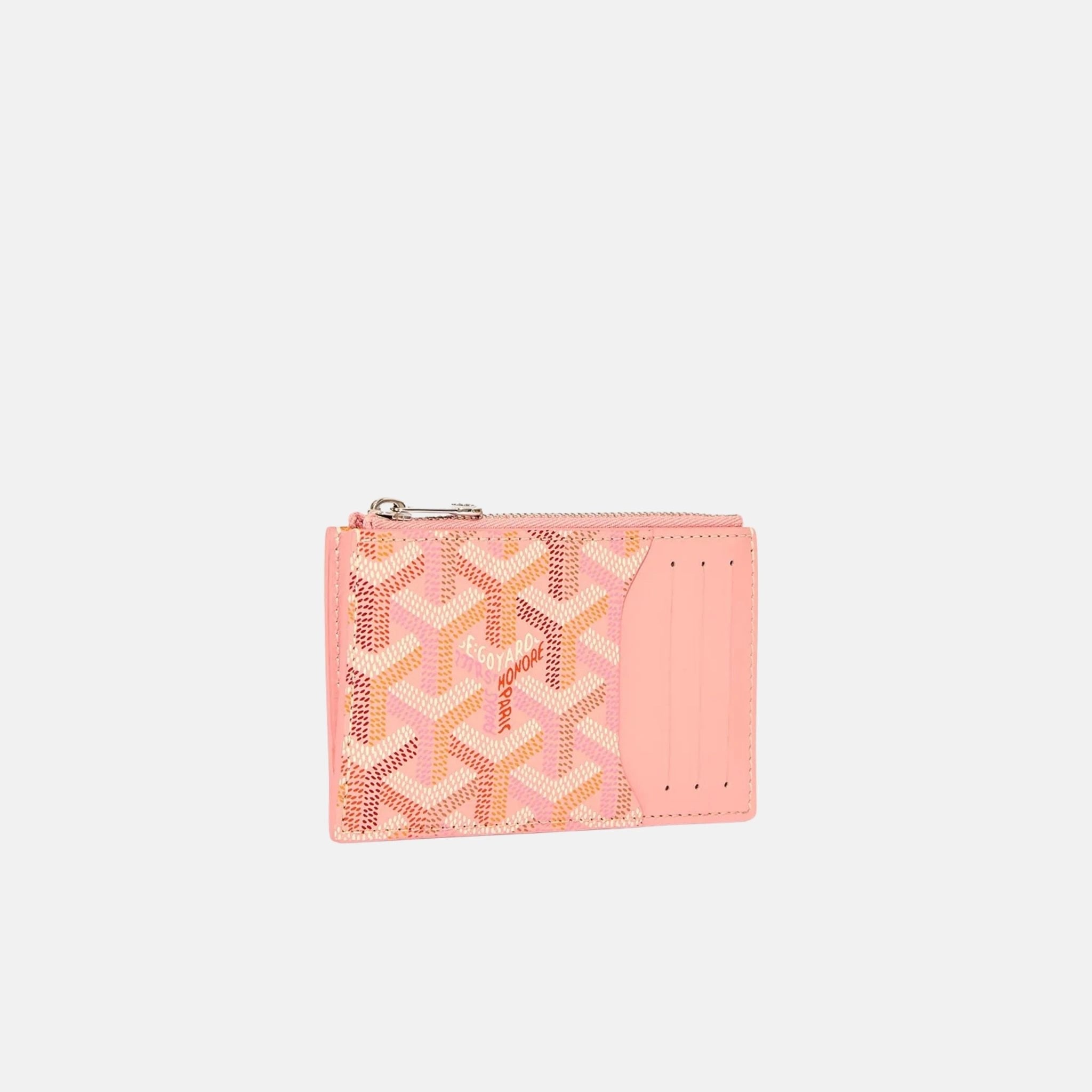 Goyard Bourbon Zipped Card Holder Multicoloured Limited Edition, Powder Pink