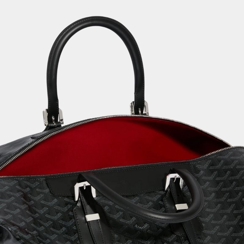 Goyard Bowling 45 Bag, Jet Black, Interior View