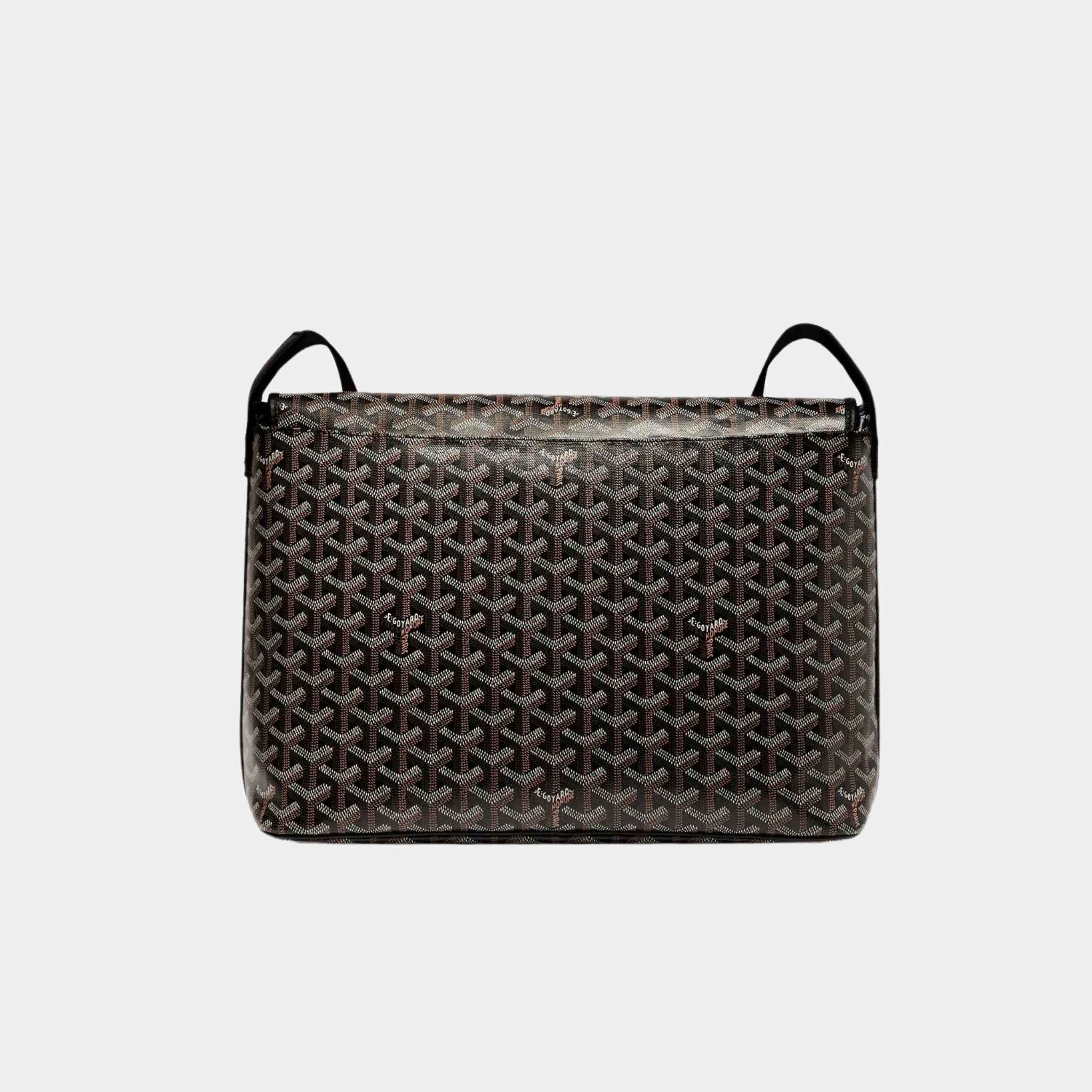 Goyard Capetien MM Messenger Bag, Black, Back View