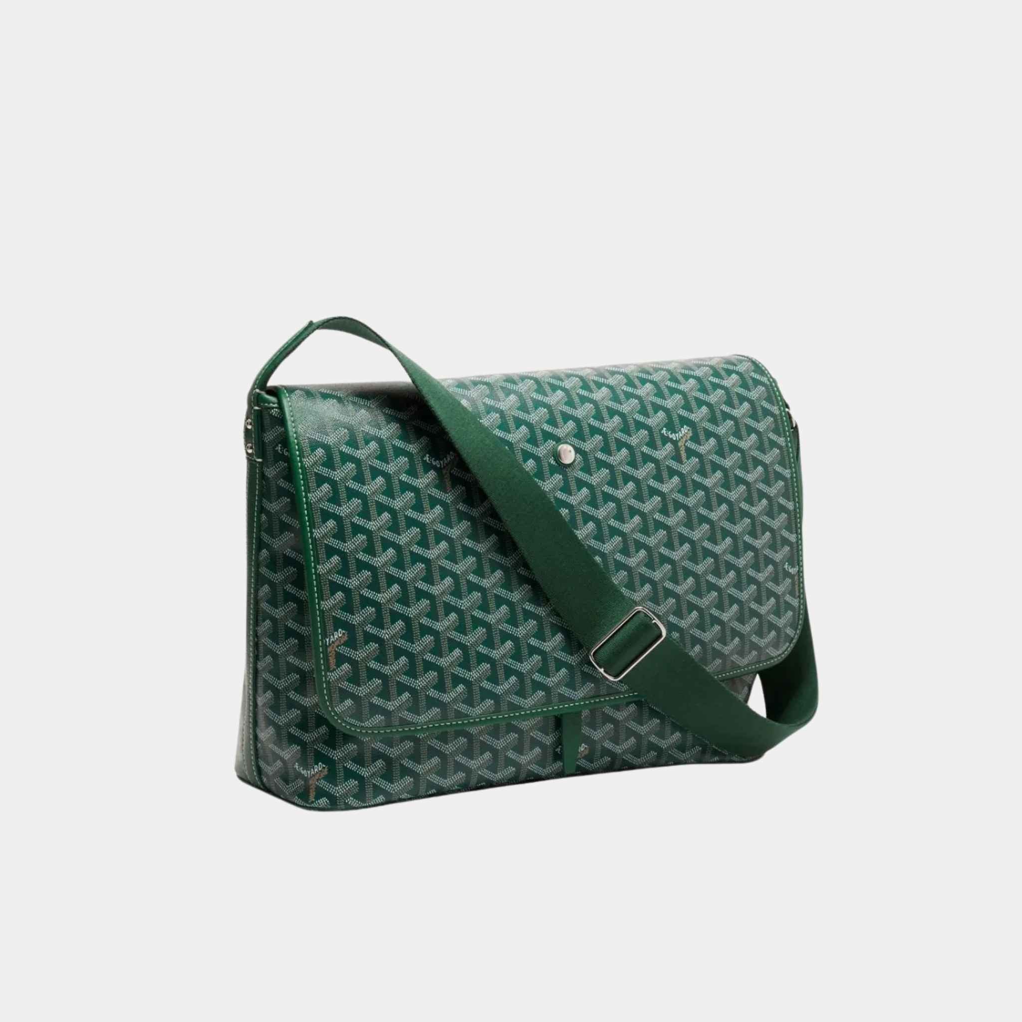 Goyard Capetien MM Messenger Bag, Green, Front View