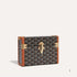 Goyard Cassette Trunk Bag, Black and Tan Color