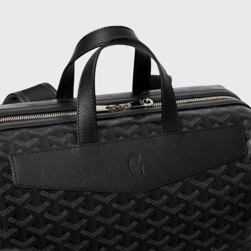 Goyard Cisalpin Backpack Jet Black 2024 Exclusive, Close Up