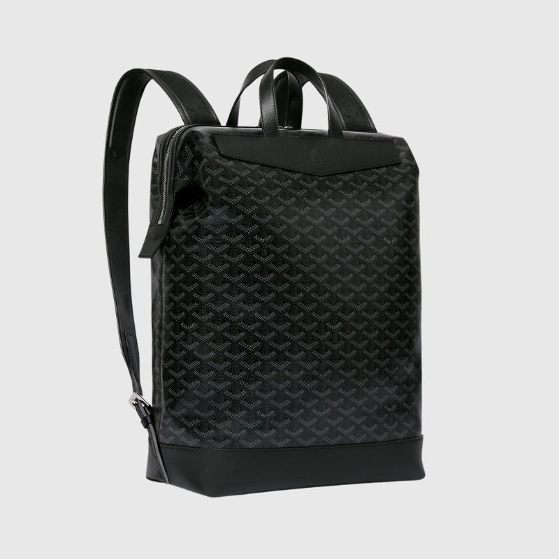 Goyard Cisalpin Backpack Jet Black 2024 Exclusive, Front View