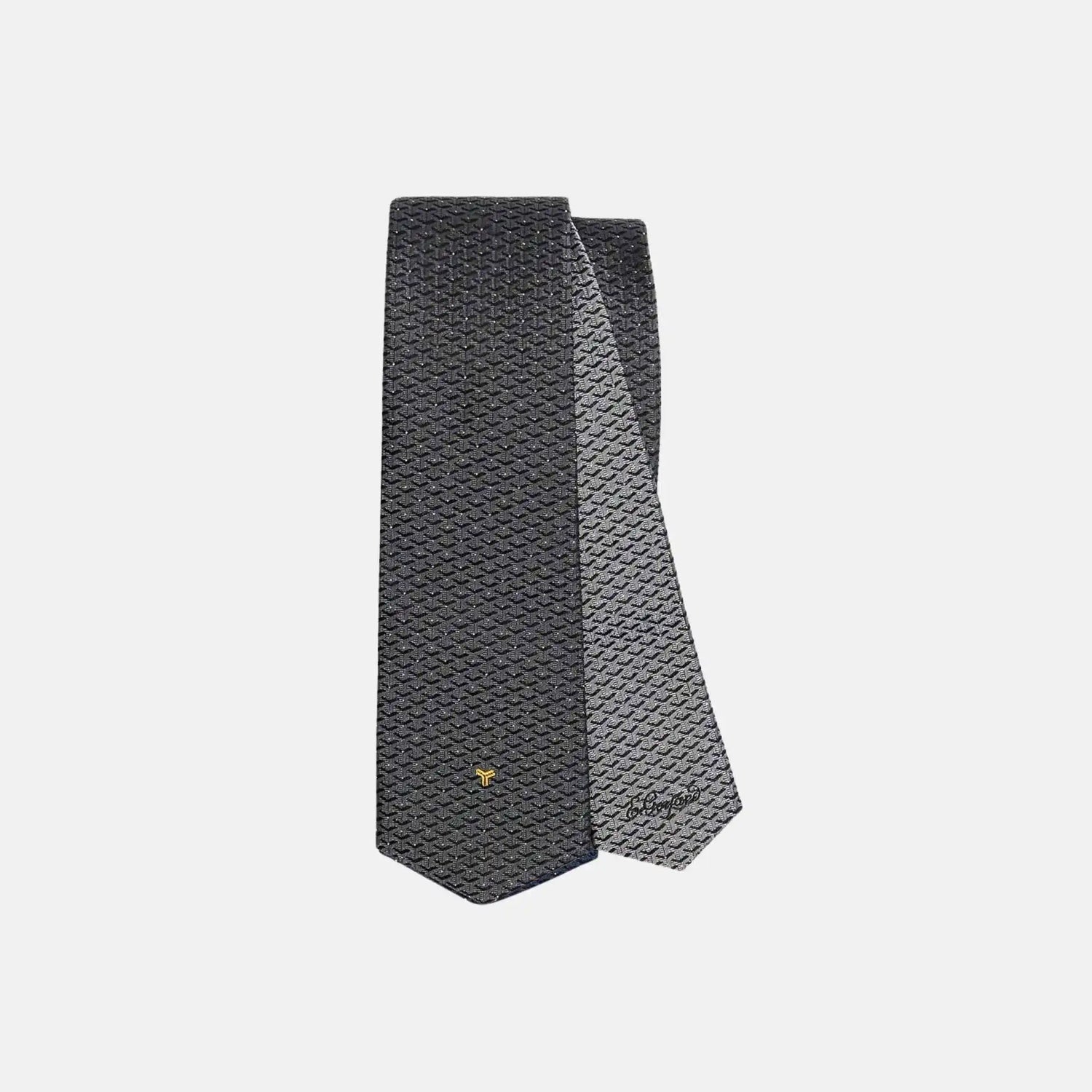 Goyard Eldredge Bicolore Tie, Grey