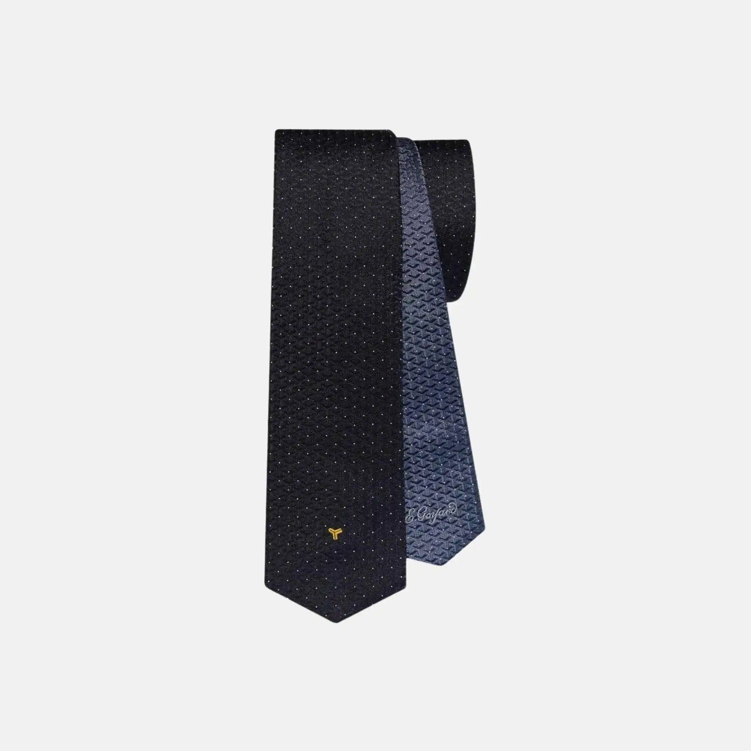 Goyard Eldredge Bicolore Tie, NavyBlue