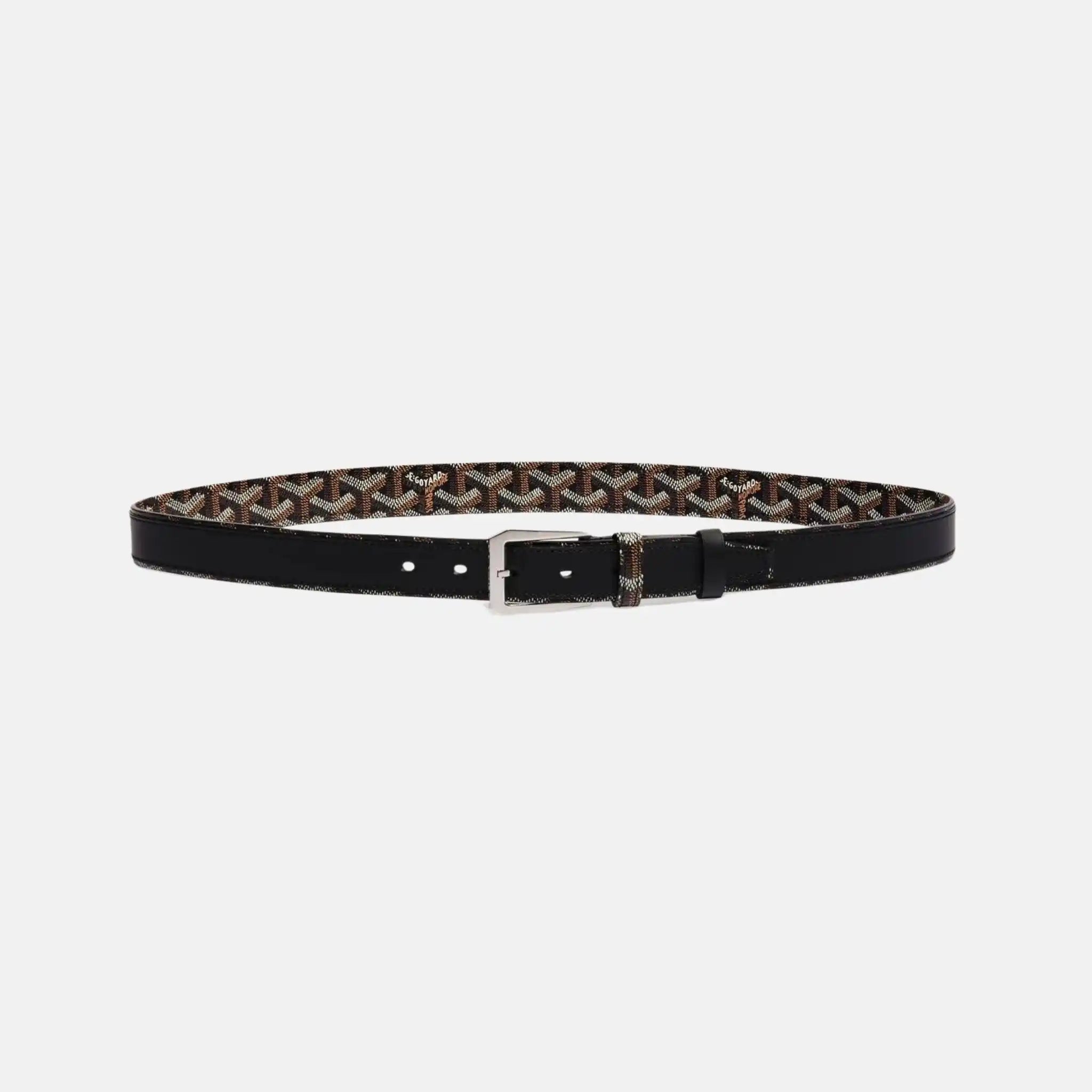 Goyard Fregate Belt, Black, Front