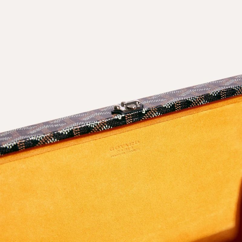 Goyard Grand Hôtel Trunk Bag, Black Color, Zoom In View