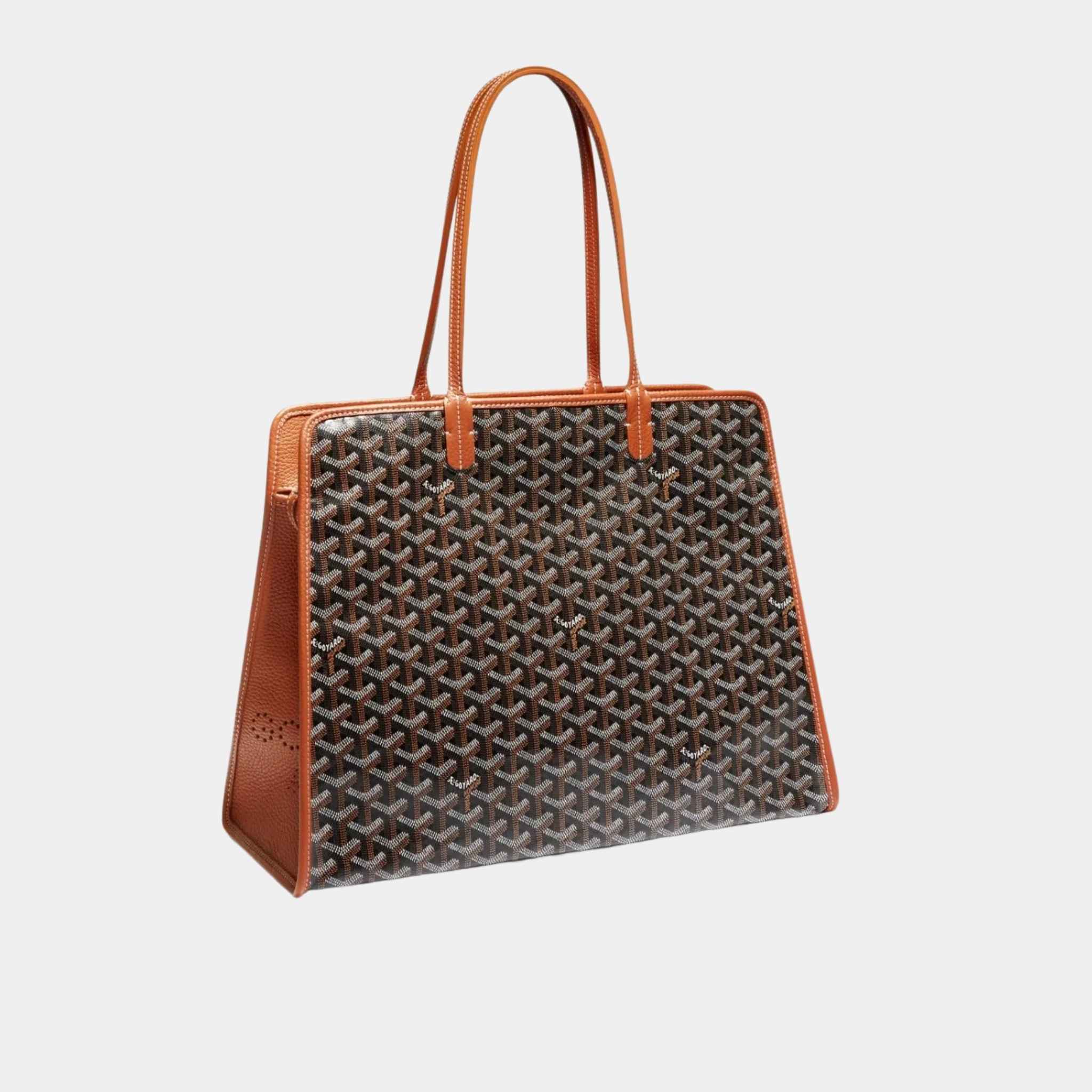 Goyard Hardy PM Bag, Brown, Front View