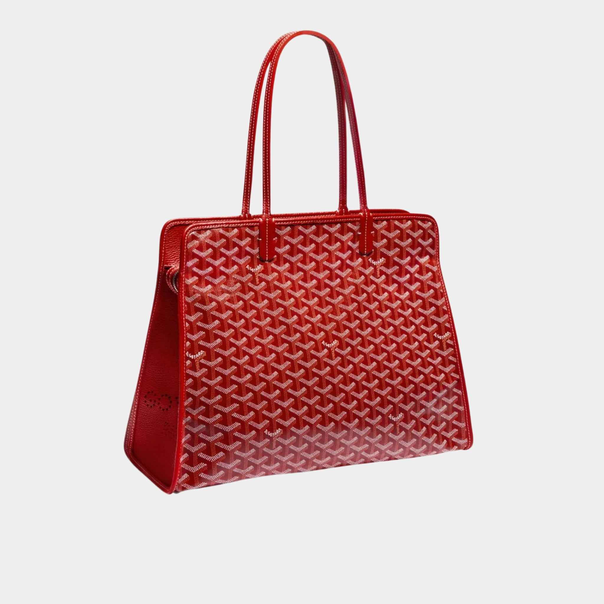 Goyard Hardy PM Bag, Red, Front View