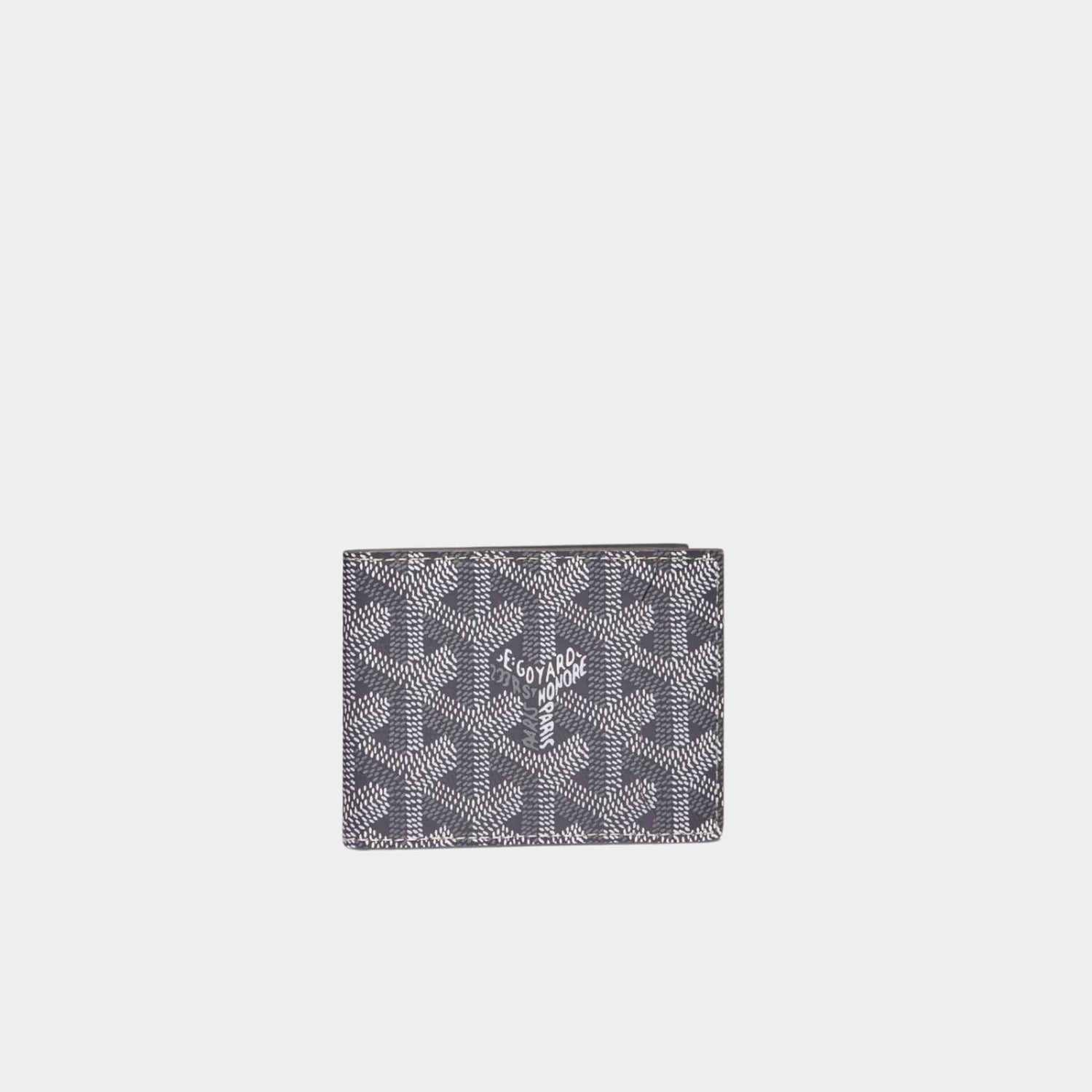 Goyard Insert Victoire Card Wallet, Grey, Front View