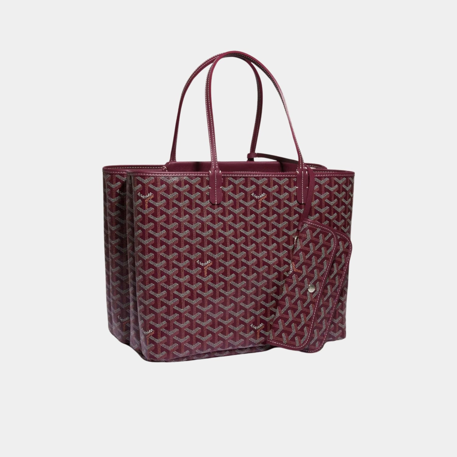 Goyard Isabelle Bag, Burgundy, Front View