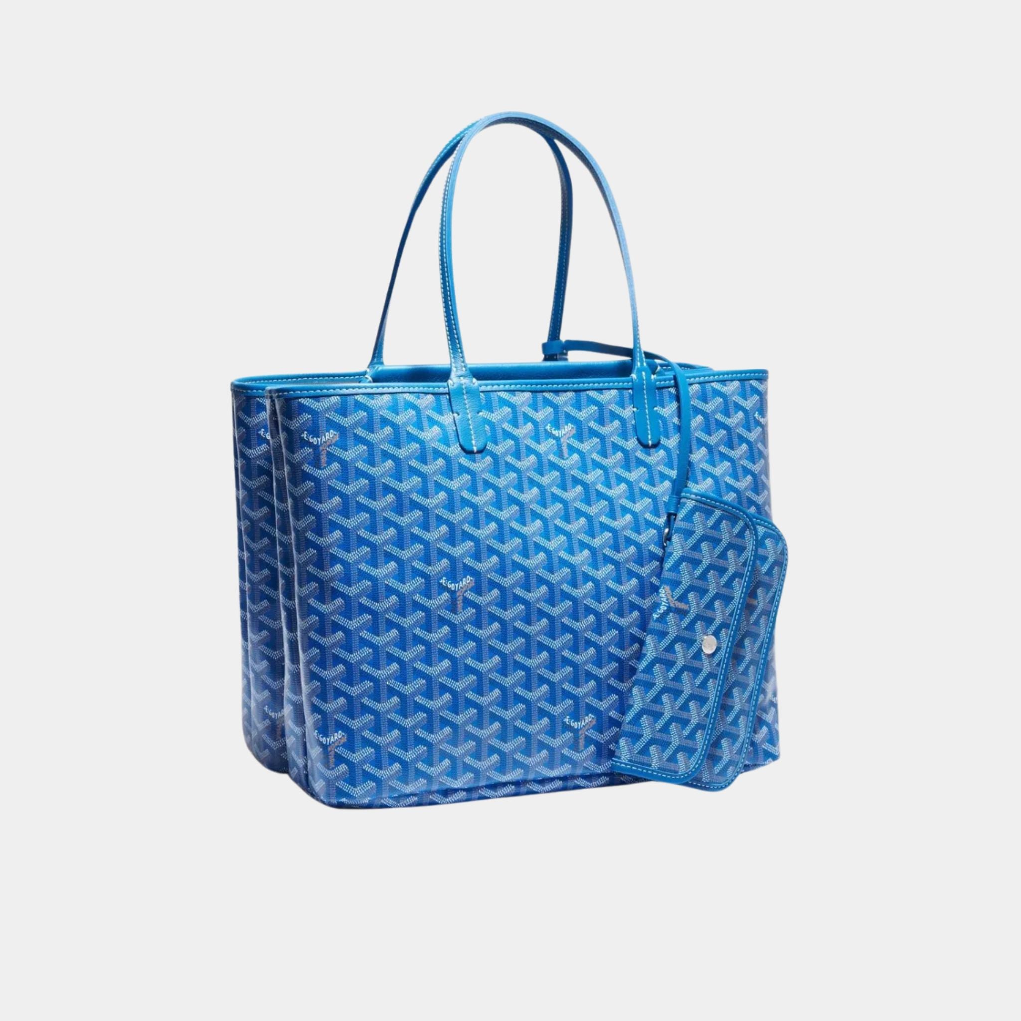 Goyard Isabelle Bag, Sky Blue, Front View