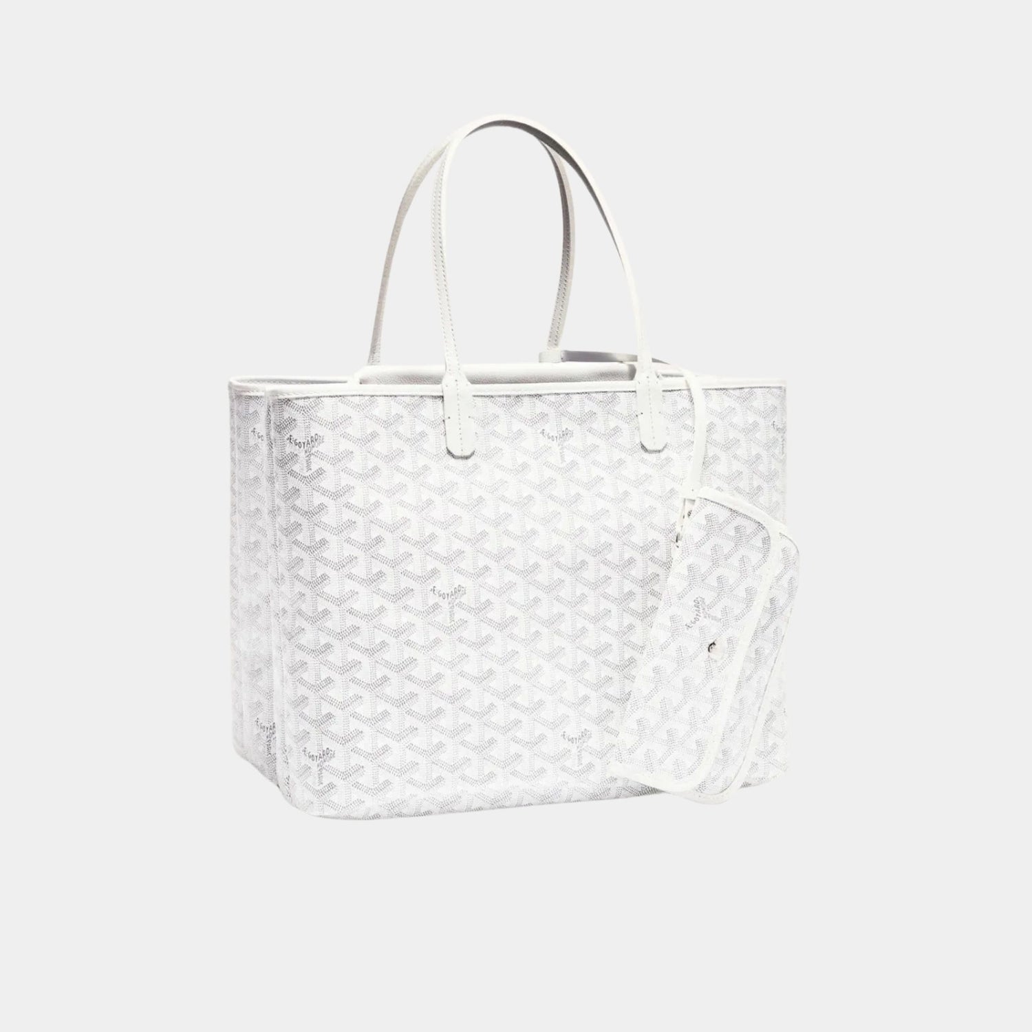 Goyard Isabelle Bag, White, Front View