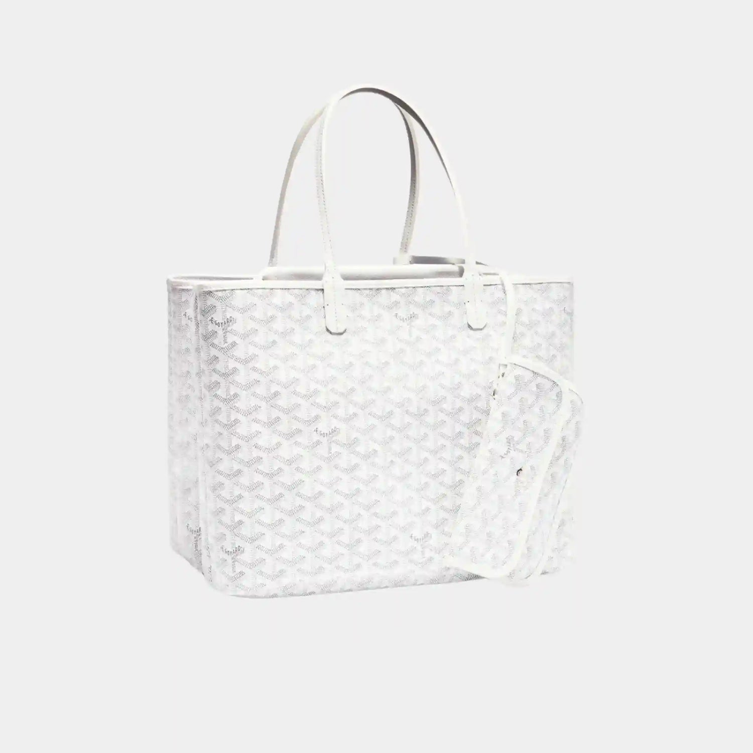 Goyard Isabelle Bag, White, Front View