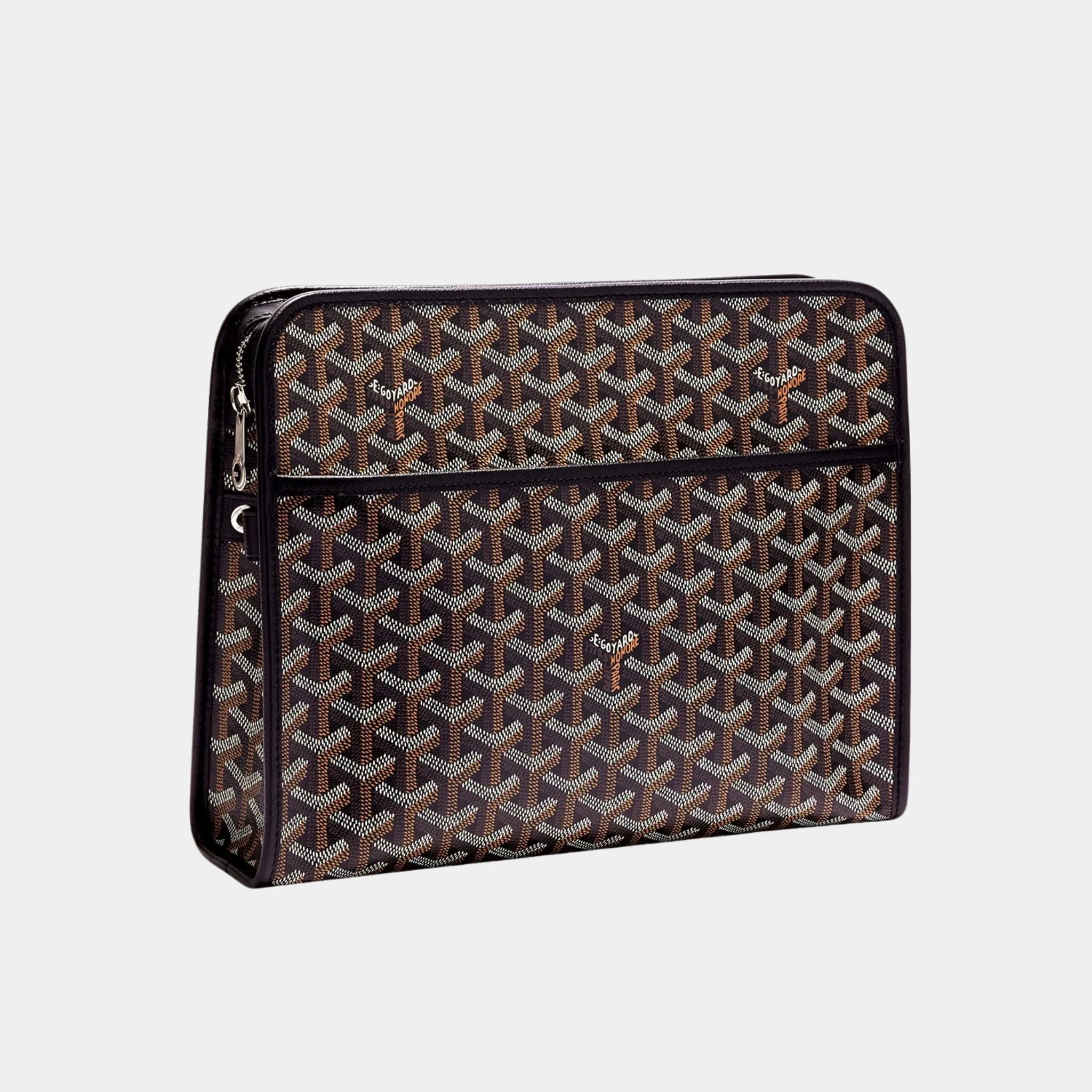 Goyard Jouvence GM Toiletry Bag, Black, Front View