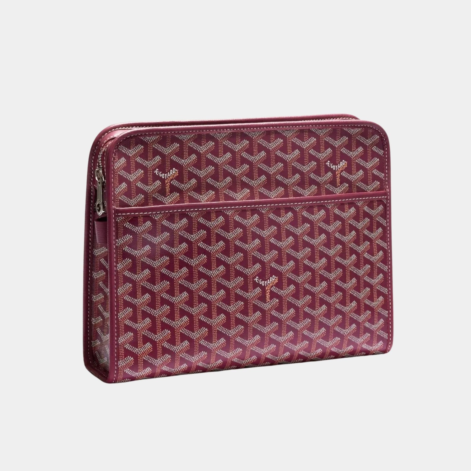 Goyard Jouvence GM Toiletry Bag, Burgundy, Front View