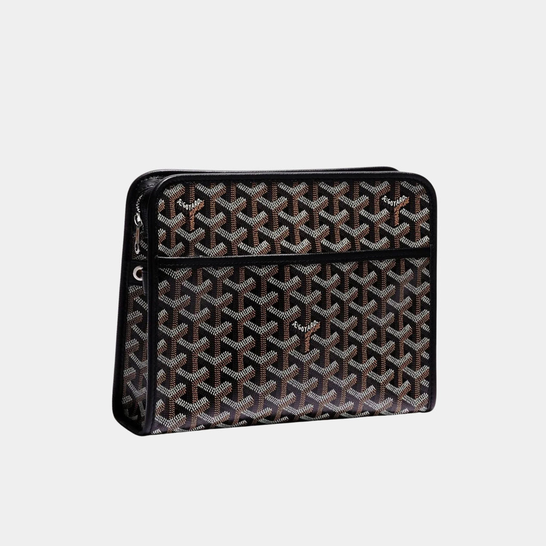 Goyard Jouvence MM Toiletry Bag, Black, Front View