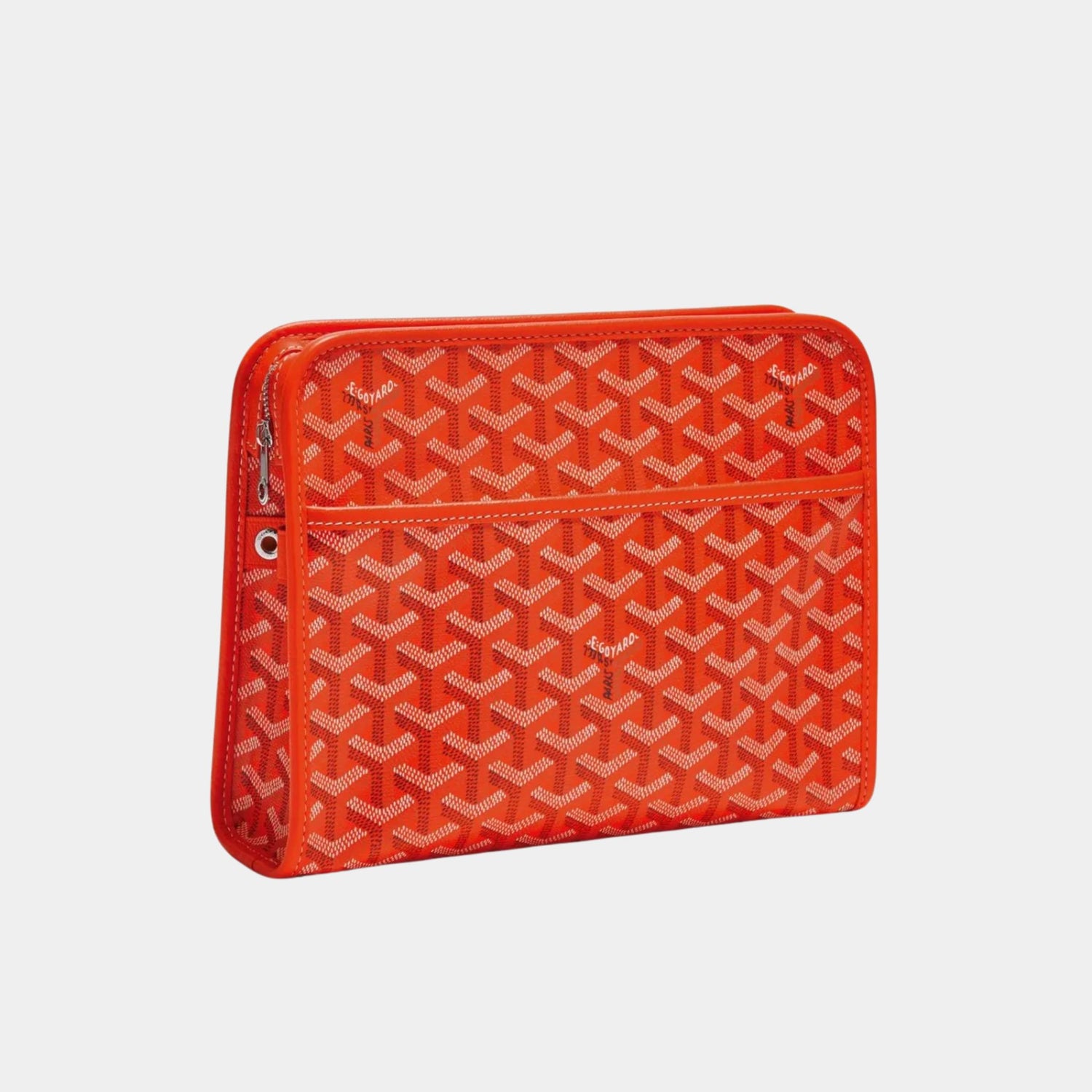 Goyard Jouvence MM Toiletry Bag, Orange, Front View