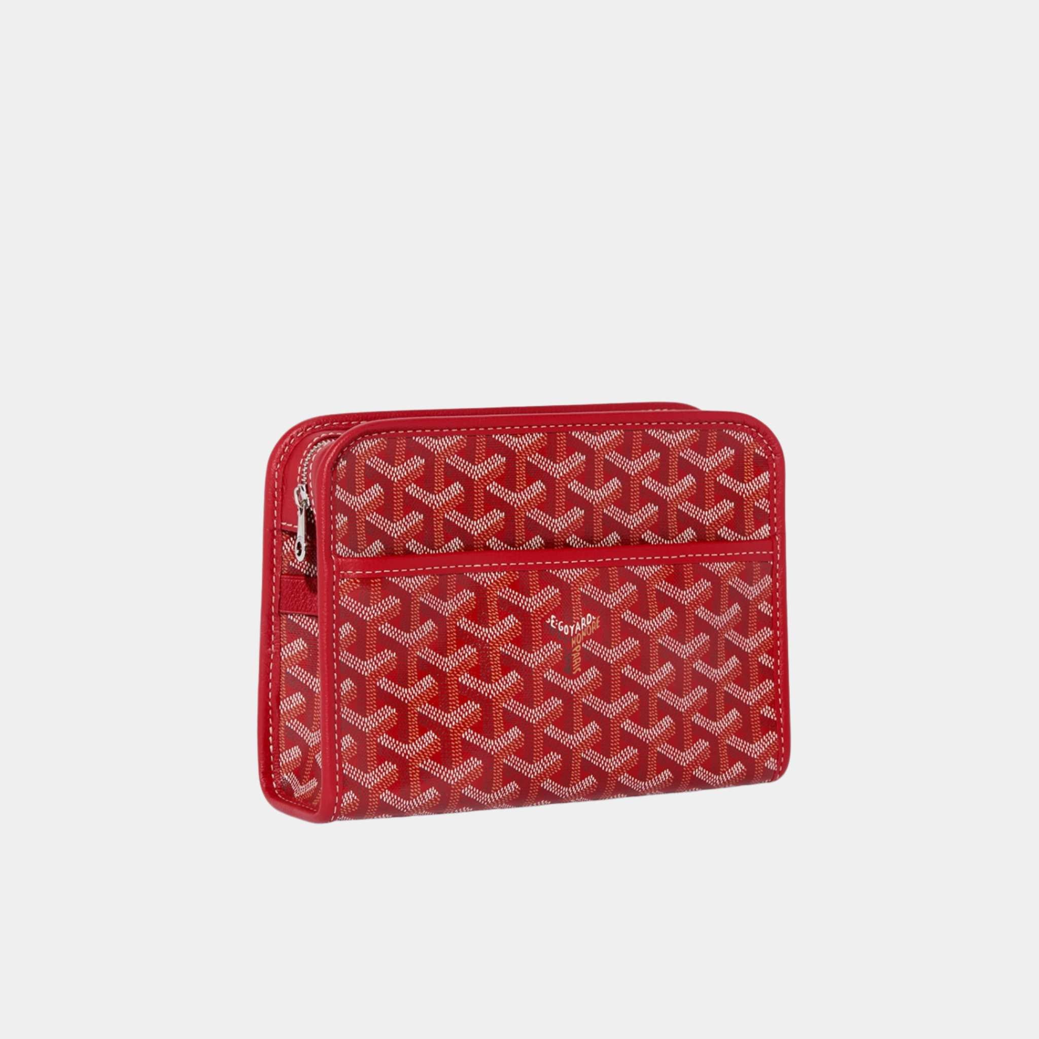 Goyard Jouvence PM Toiletry Bag Red, Front