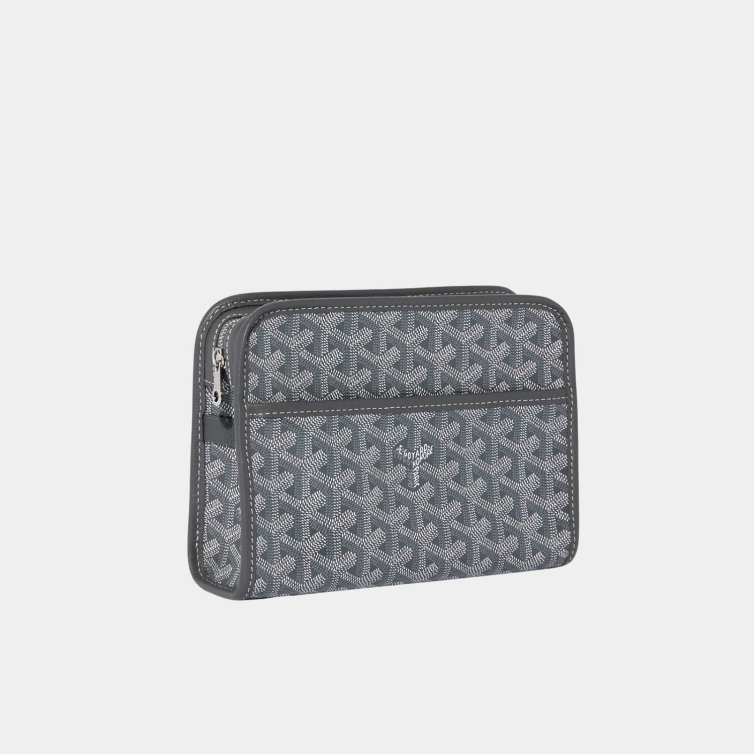 Goyard Jouvence PM Toiletry Bag Grey, Front