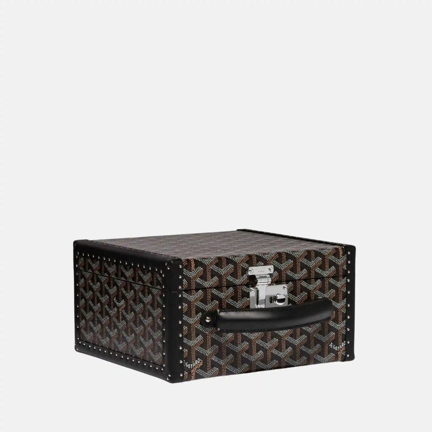 Goyard Joux 6 Watch Case, Black, Front