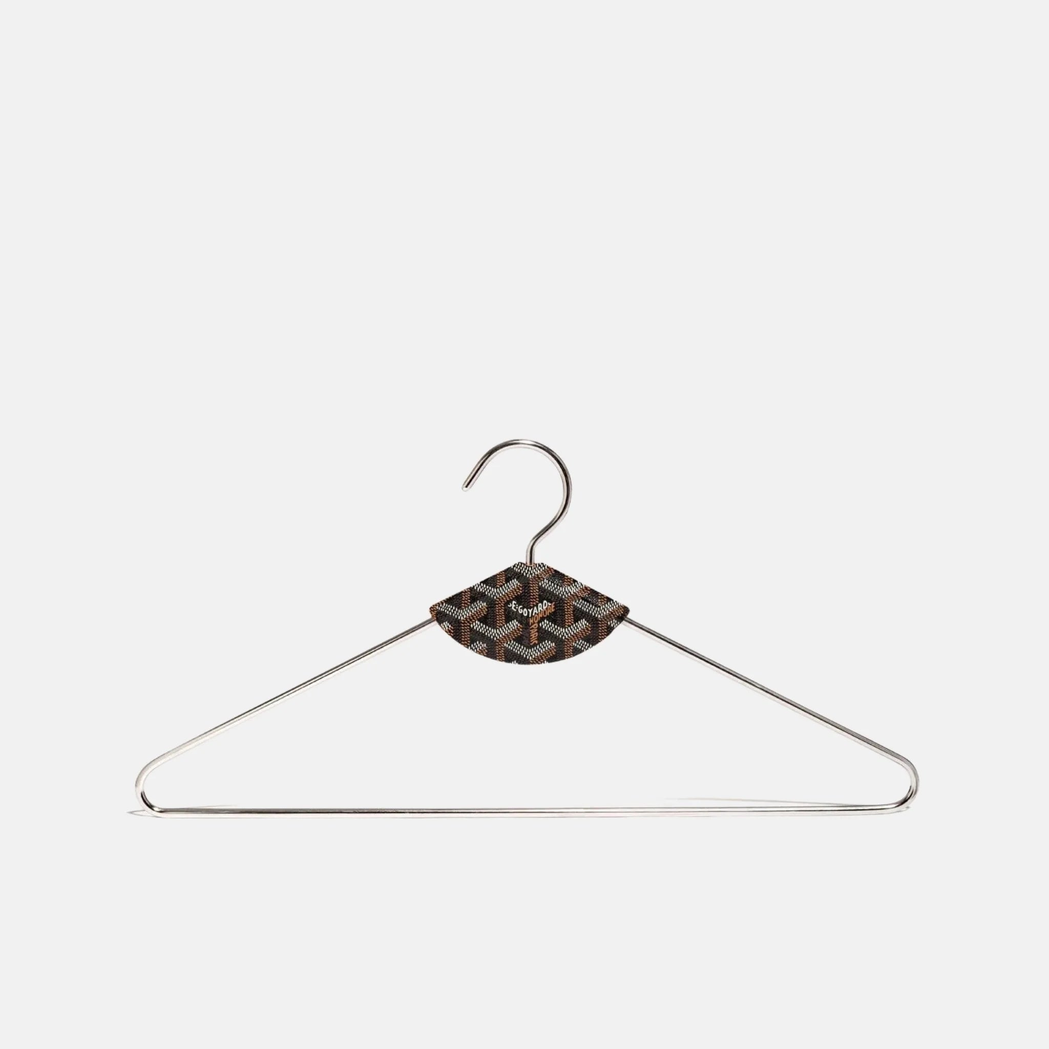 Goyard Livree Pair of Hangers, Black and Tan, Front