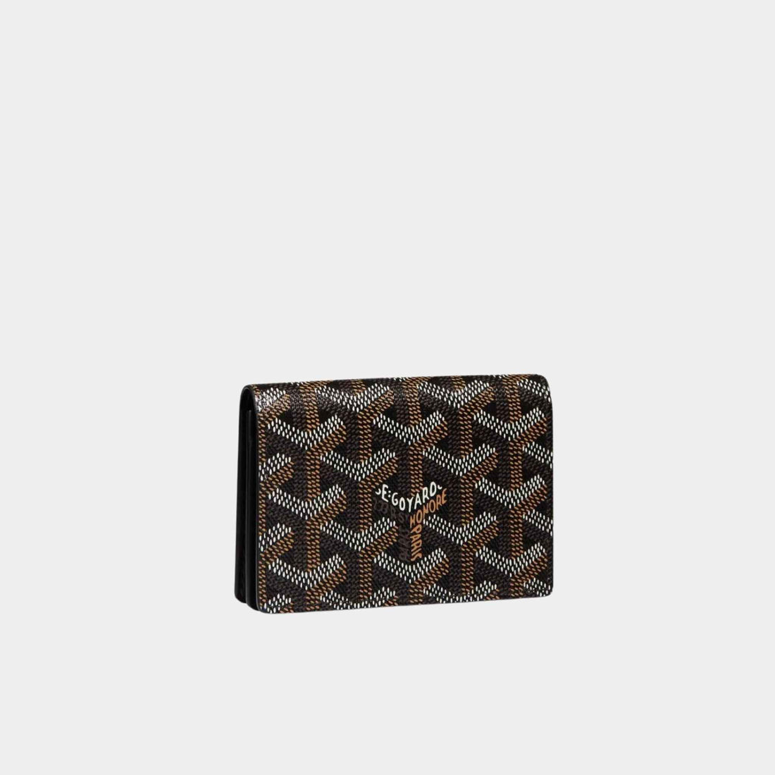 Goyard Malesherbes Card Wallet, Black, Front View