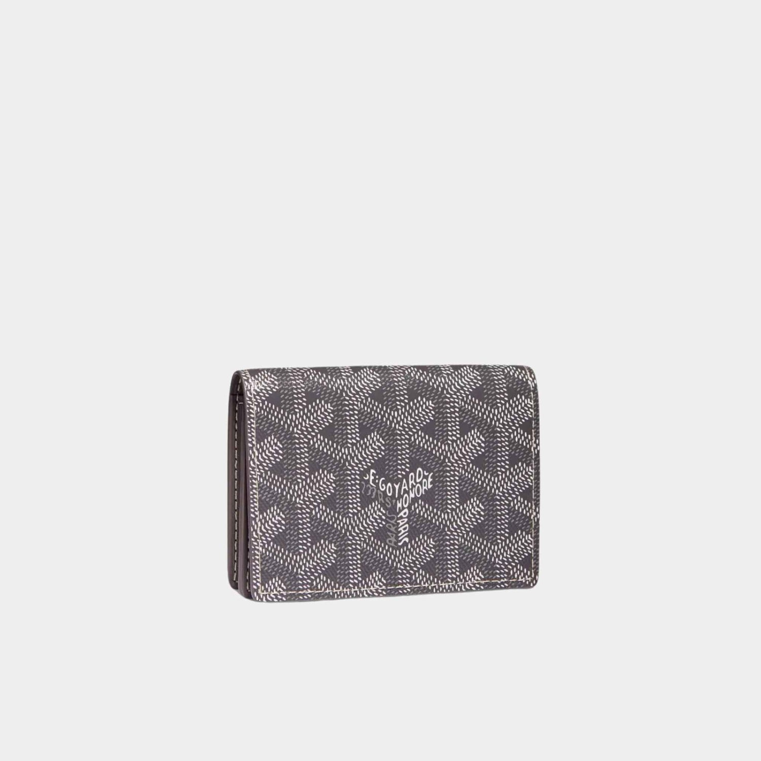 Goyard Malesherbes Card Wallet, Grey, Front View