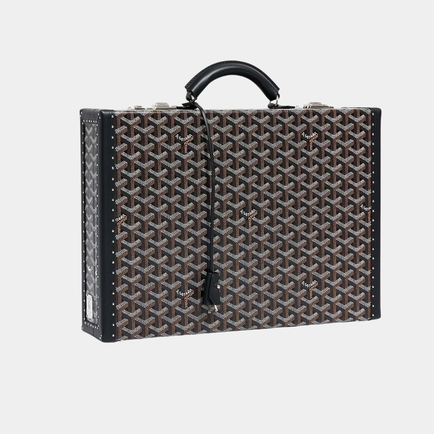 Goyard Manoir PM Document Case, Black, Front View