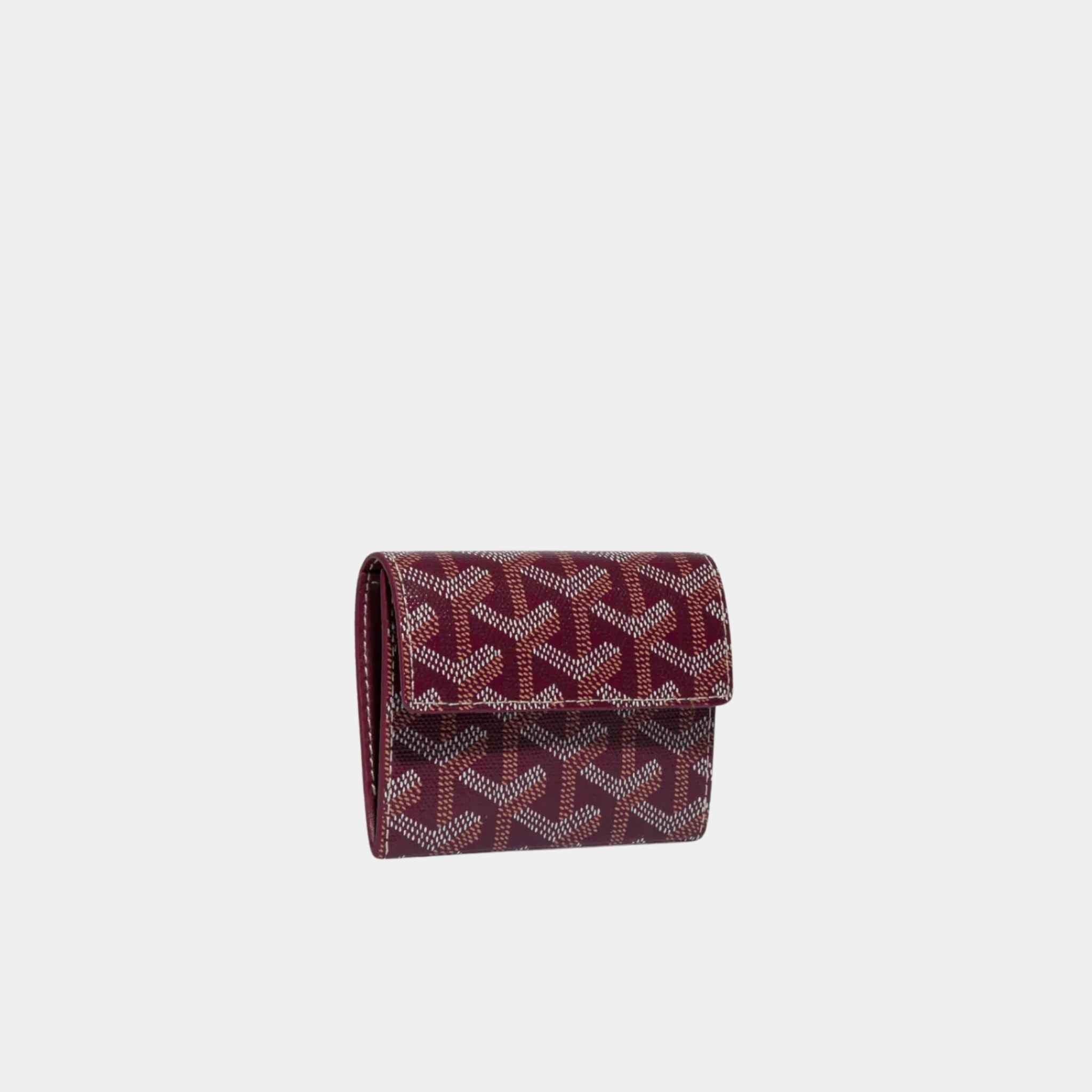 Goyard Marigny Wallet, Burgundy, Front View