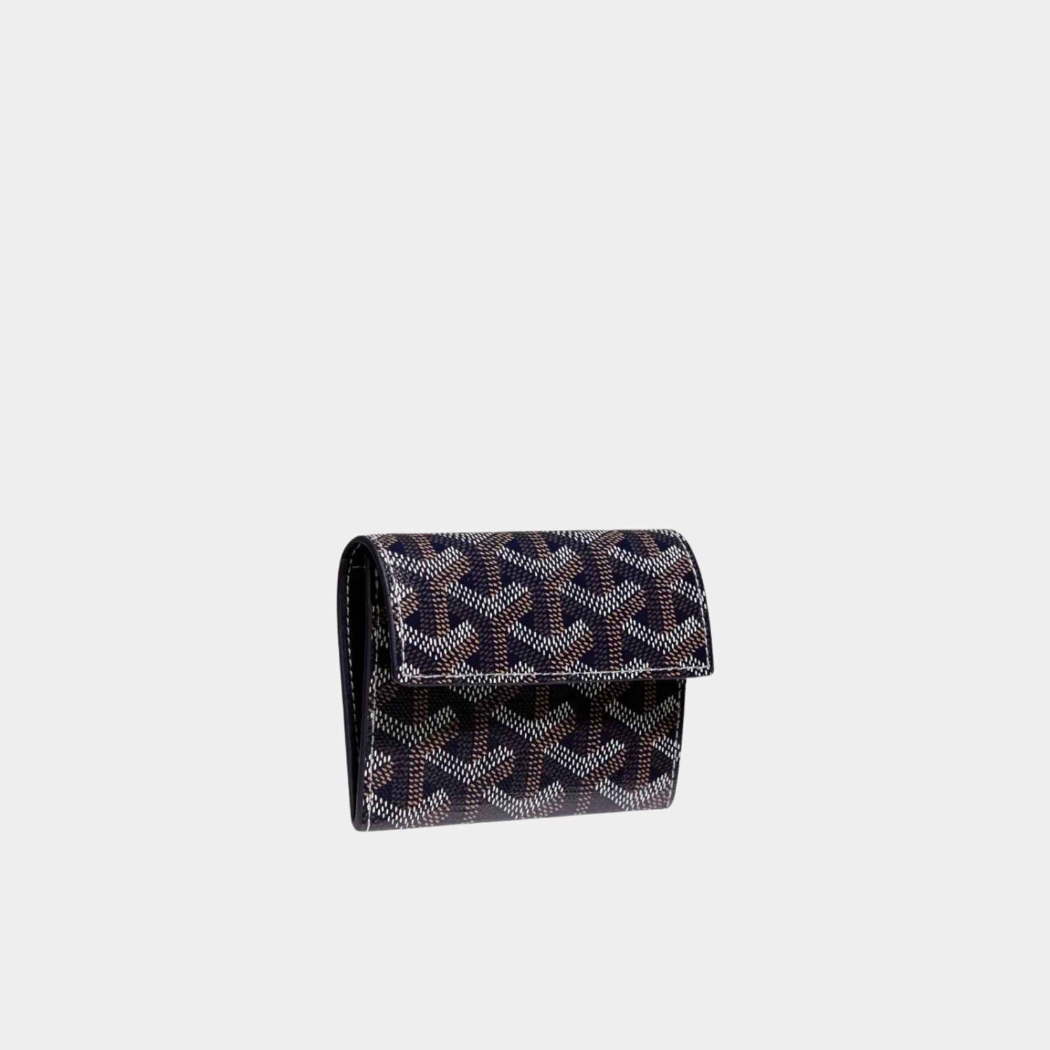 Goyard Marigny Wallet, Navy Blue, Front View