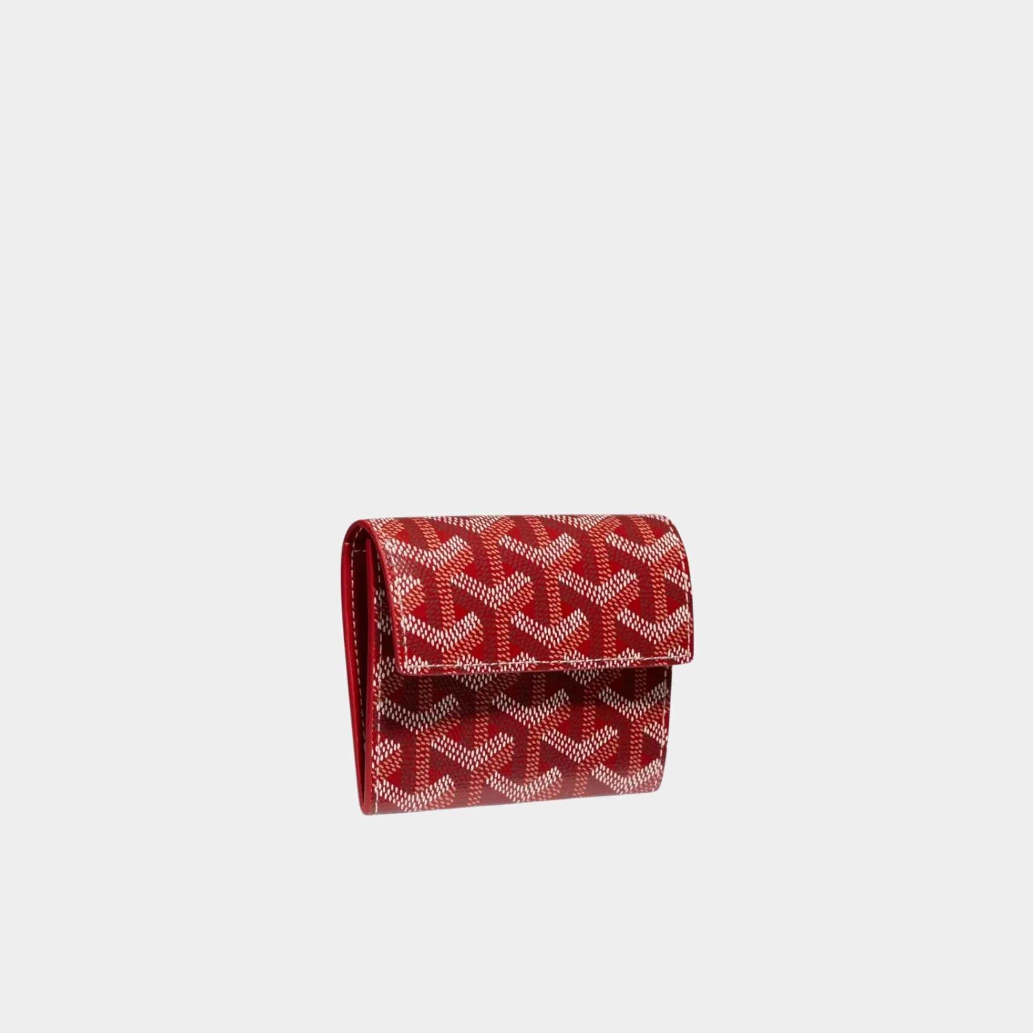 Goyard Marigny Wallet, Red, Front View