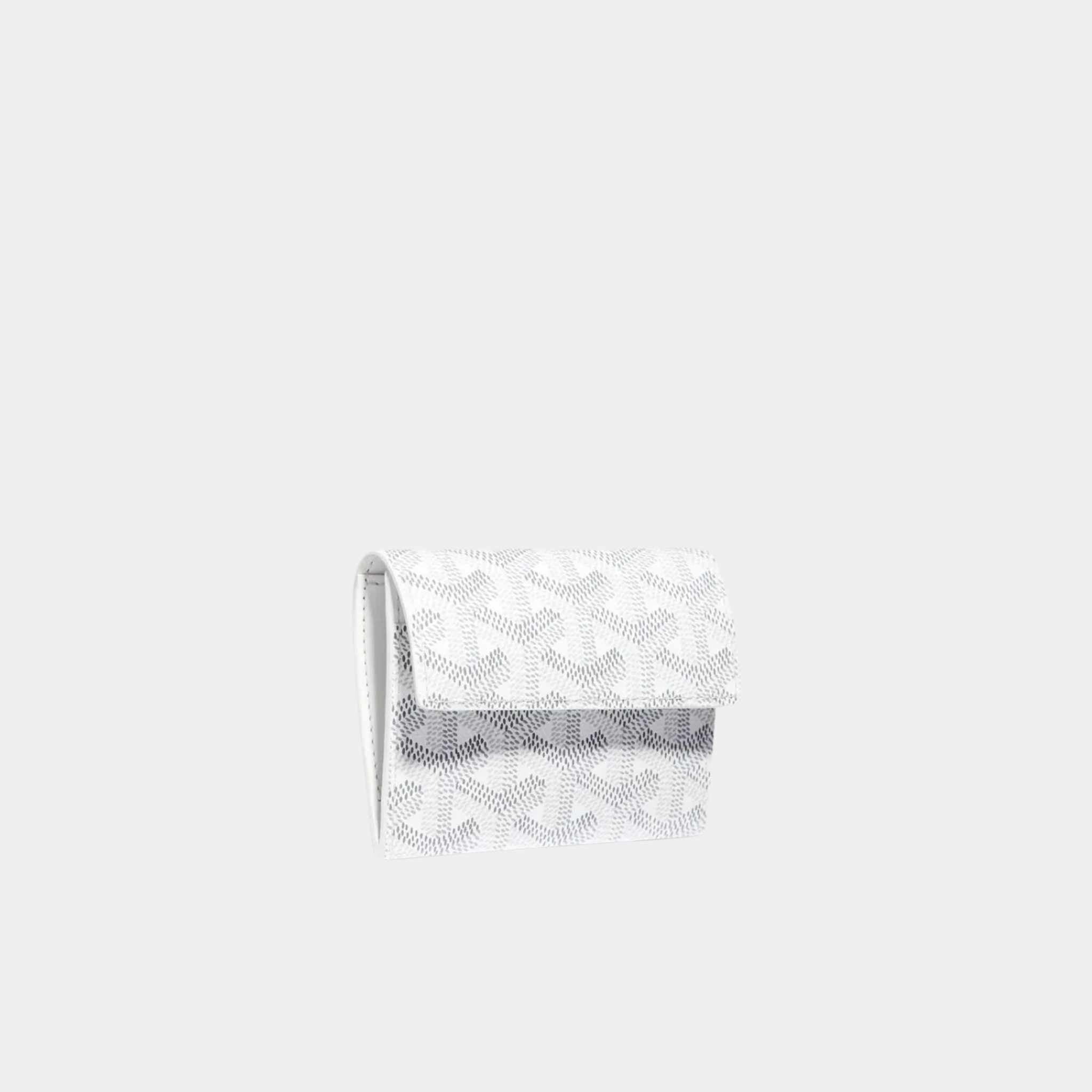 Goyard Marigny Wallet, White, Front View