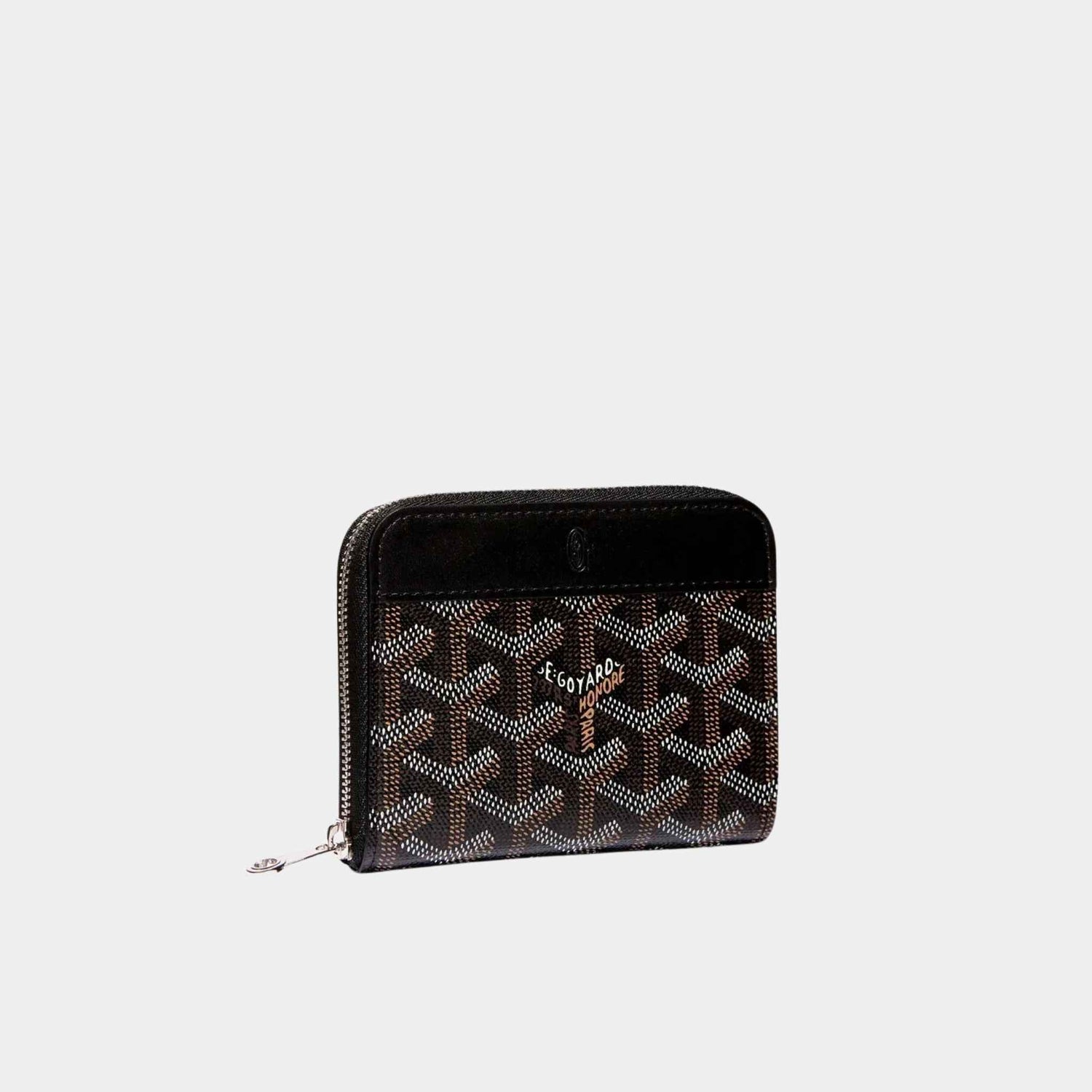 Goyard Matignon PM Wallet, Black, Front View