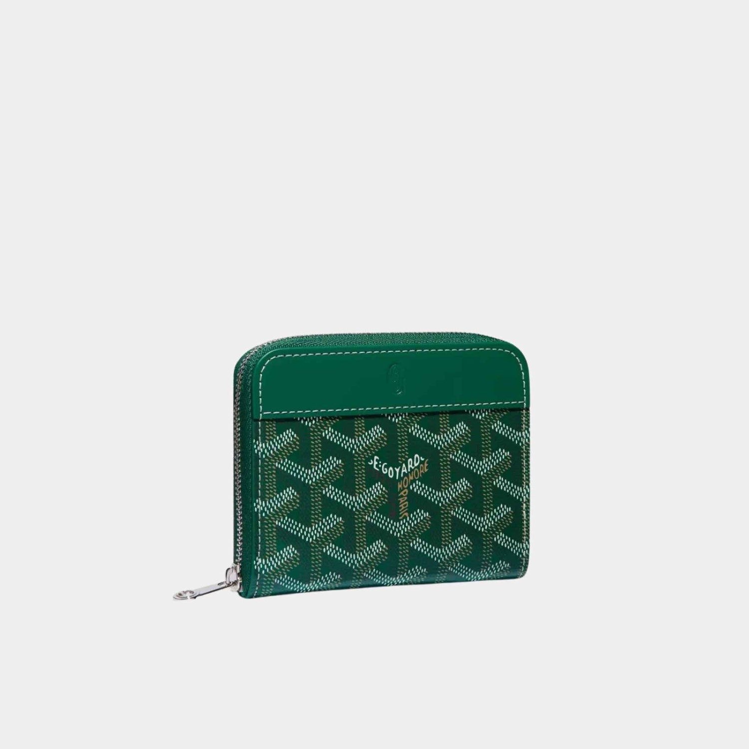 Goyard Matignon PM Wallet, Green, Front View