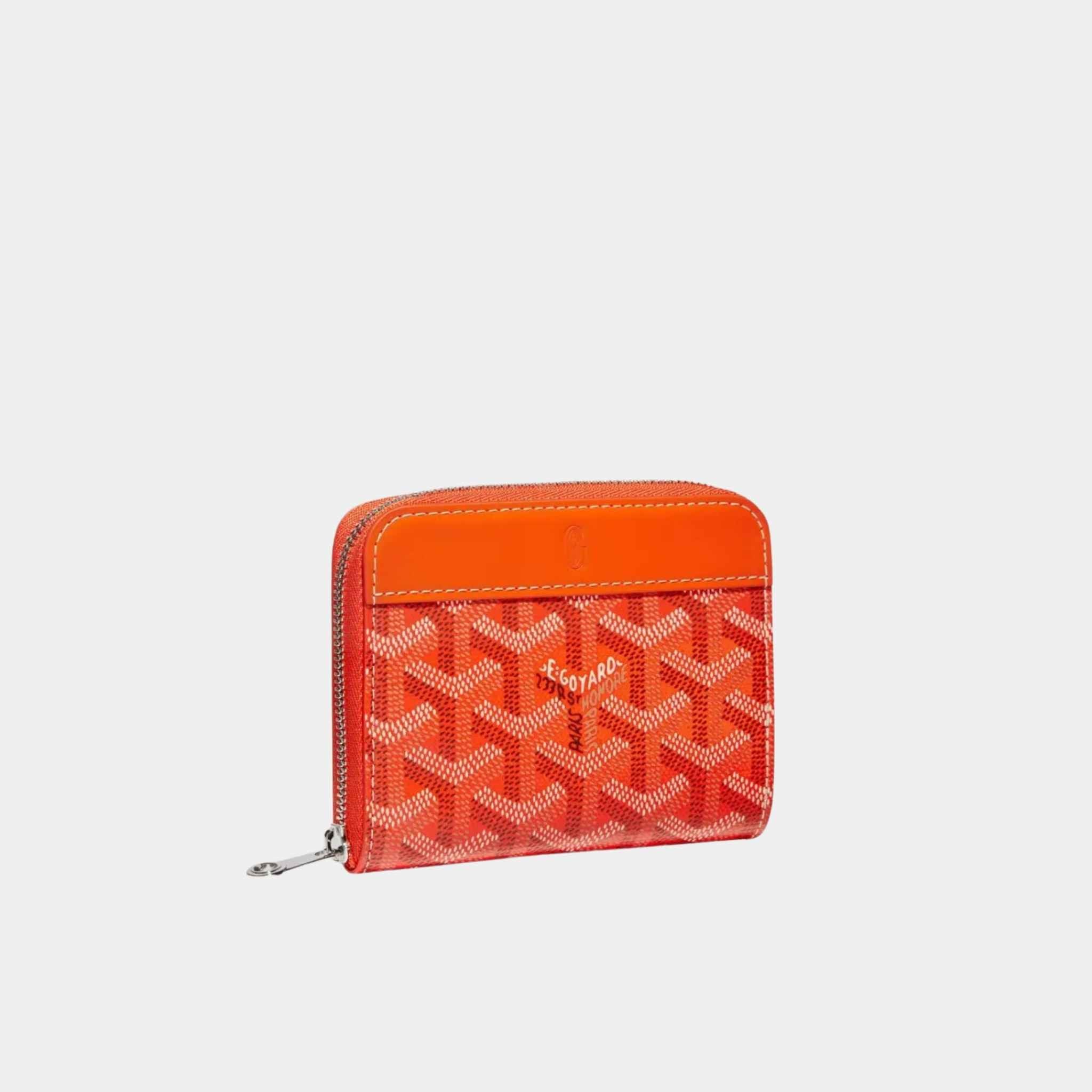 Goyard Matignon PM Wallet, Orange, Front View