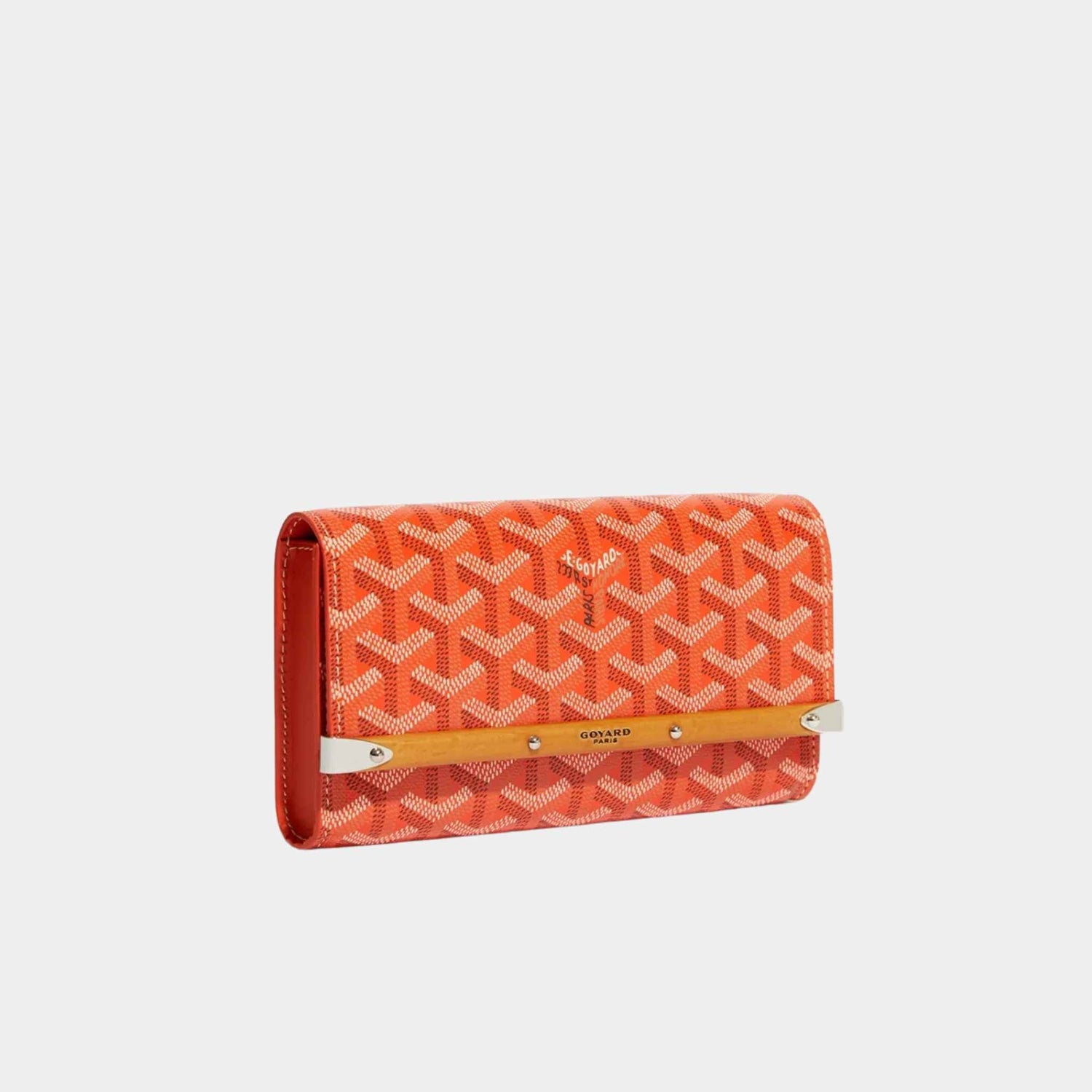 Goyard Monte-Carlo Mini Case, Orange, Front View