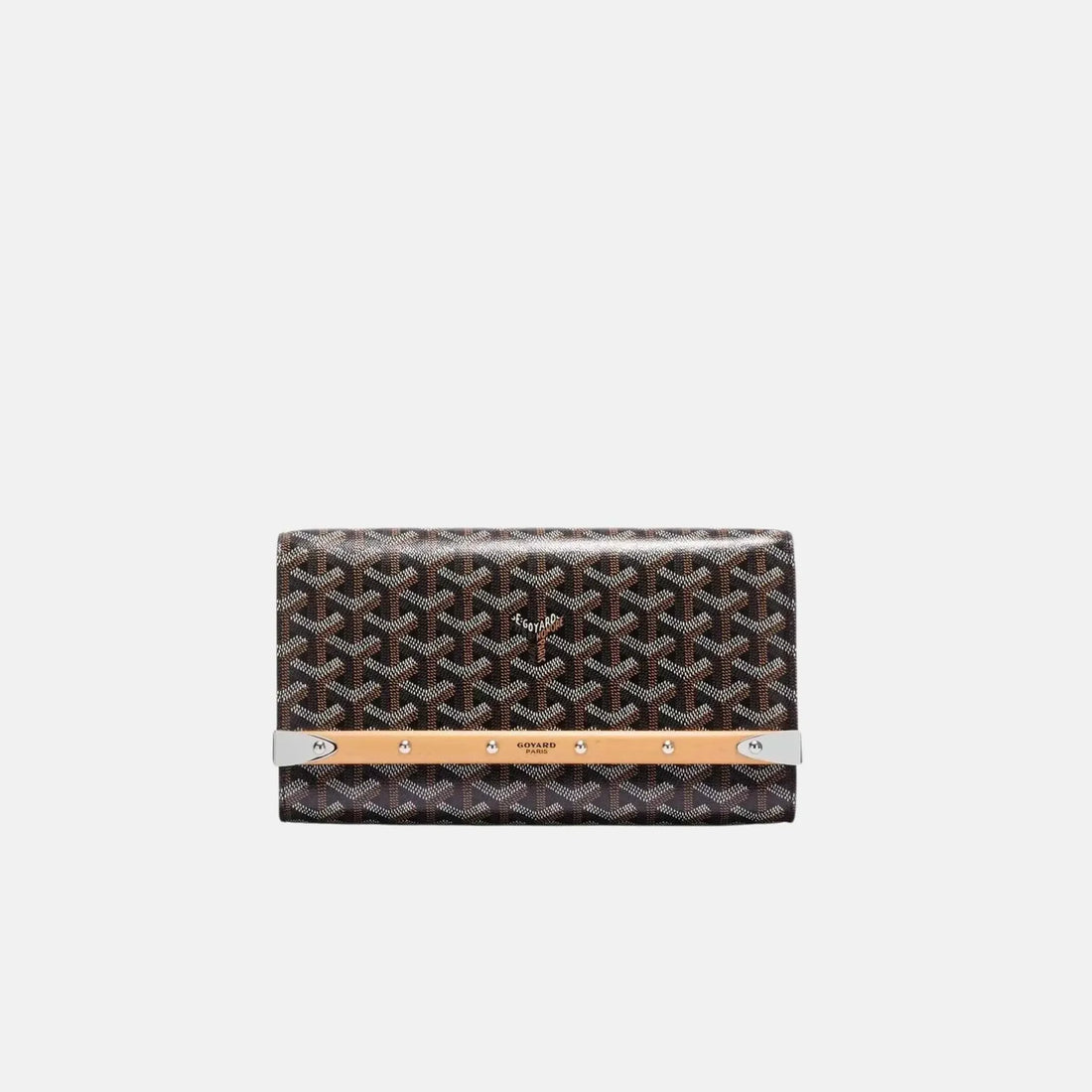 Monte Carlo PM Clutch Handbag, Black,Front