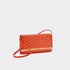 Goyard Monte-Carlo PM Clutch Handbag, Orange, Front View