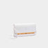 Goyard Monte-Carlo PM Clutch Handbag, White, Front View