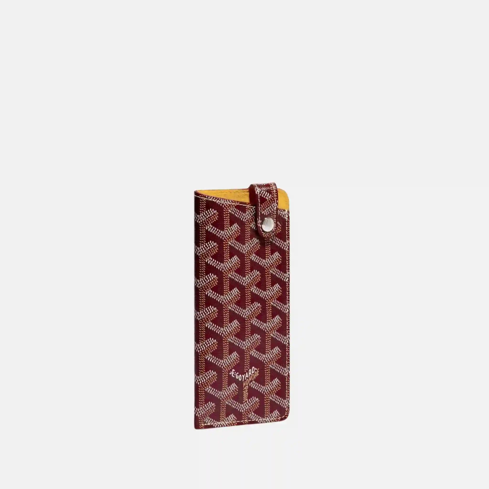 Goyard Montmartre PM Glasses Case, Burgundy