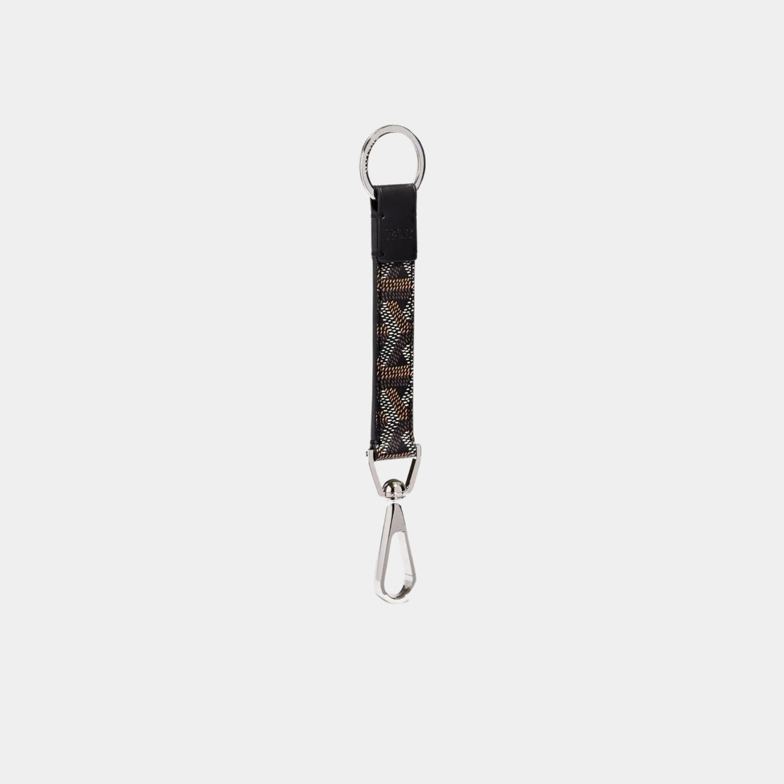 Goyard Mousqueton Key Ring, Black, Front View