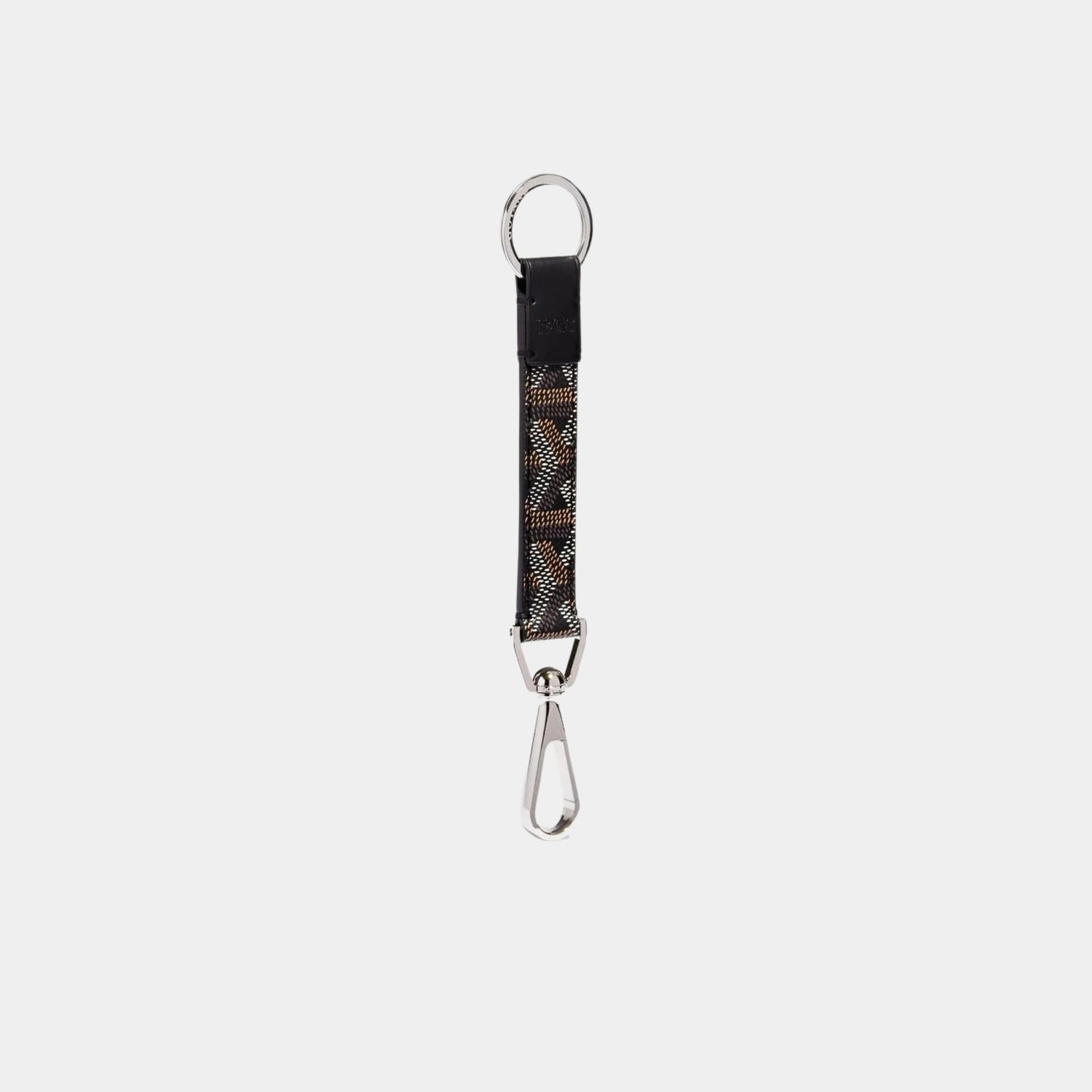 Goyard Mousqueton Key Ring, Black, Front View