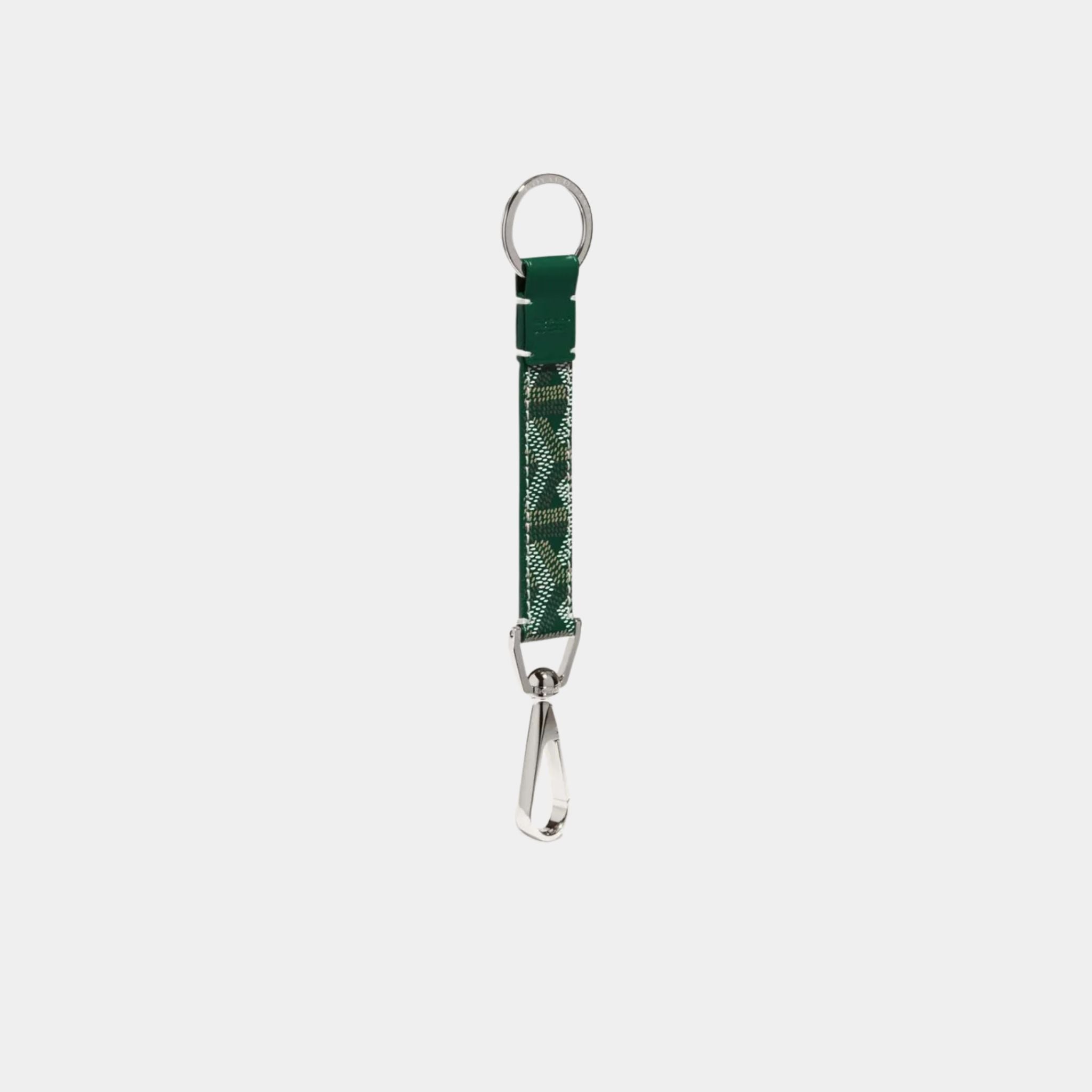 Goyard Mousqueton Key Ring, Green, Front View