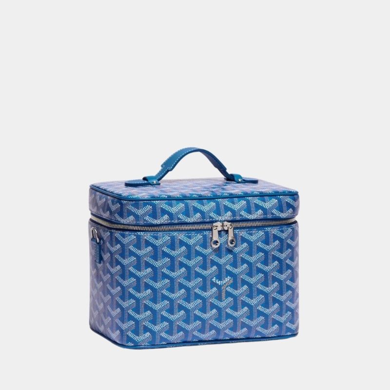 Goyard Muse Vanity Case Bag, SkyBlue, SideView