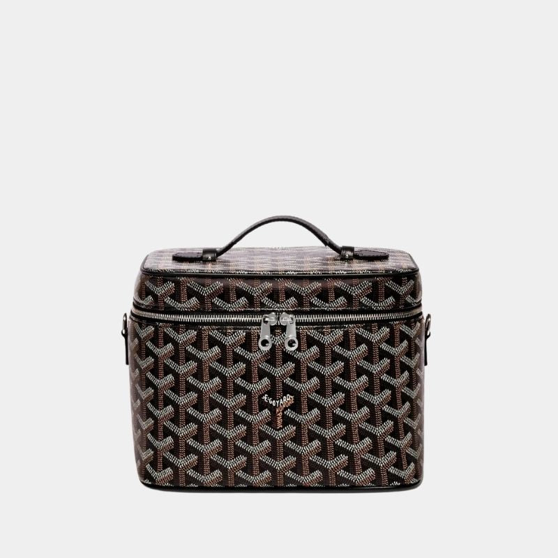 حقيبة Goyard Muse Vanity Case، سوداء، منظر أمامي
