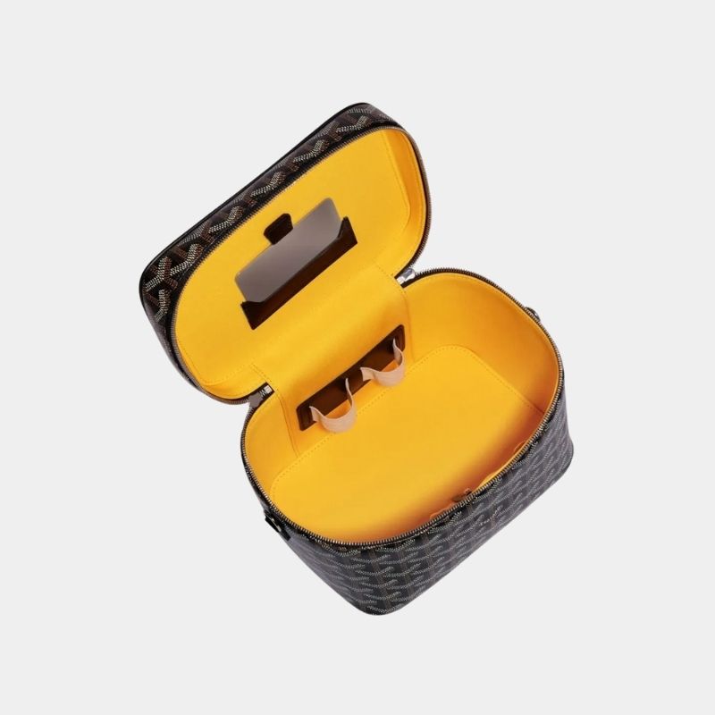 حقيبة Goyard Muse Vanity Case، سوداء، من الداخل