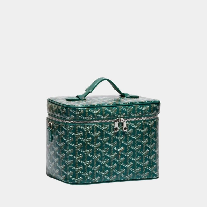 Goyard Muse Vanity Case Bag, Green, SideView