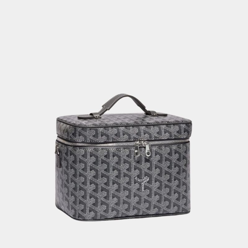 Goyard Muse Vanity Case Bag, Grey, SideView