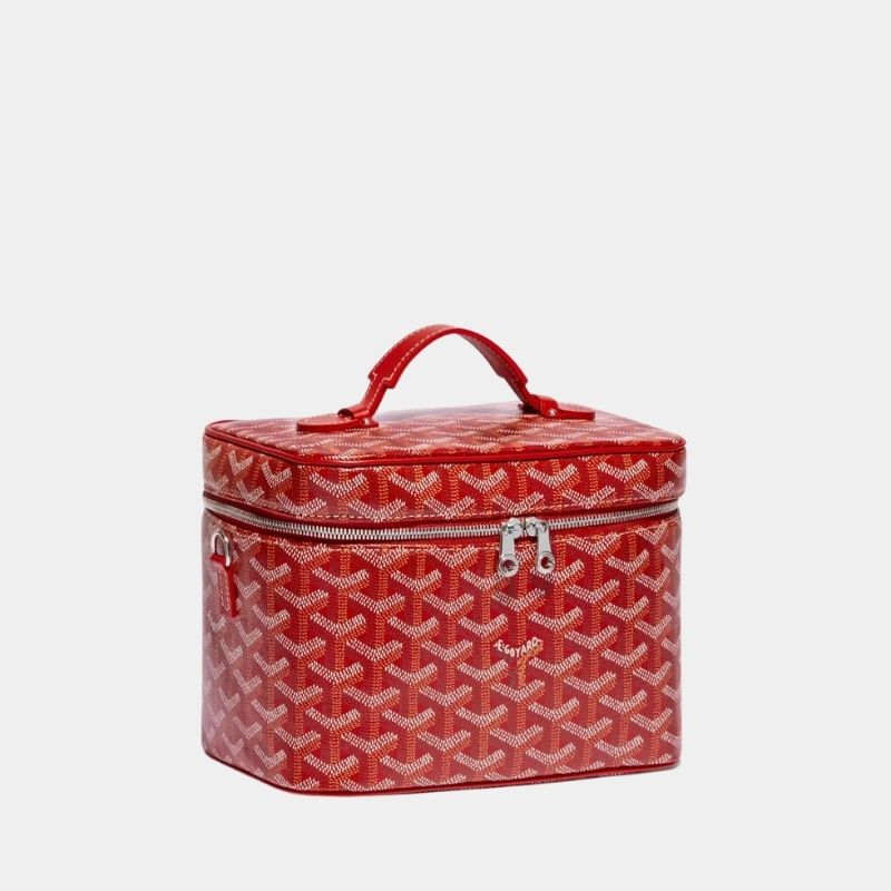 Goyard Muse Vanity Case Bag, Red, SideView